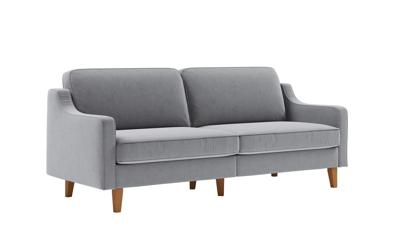 Canapea 3 locuri, Atelier del Sofa, 918CMF1157, Otel, Gri cea / Nuc Canapele